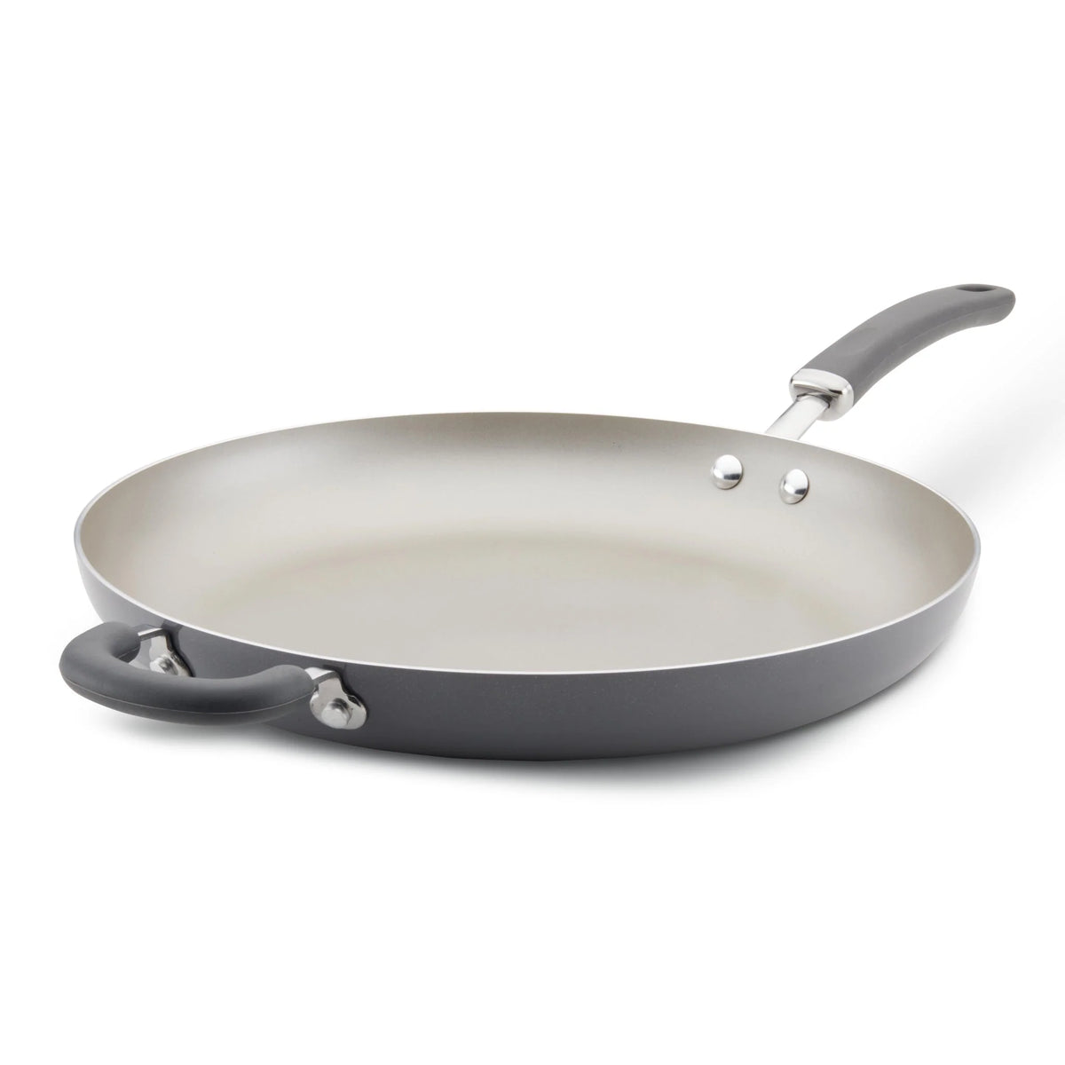 14.5-Inch Nonstick Induction Frying Pan with Helper Handle