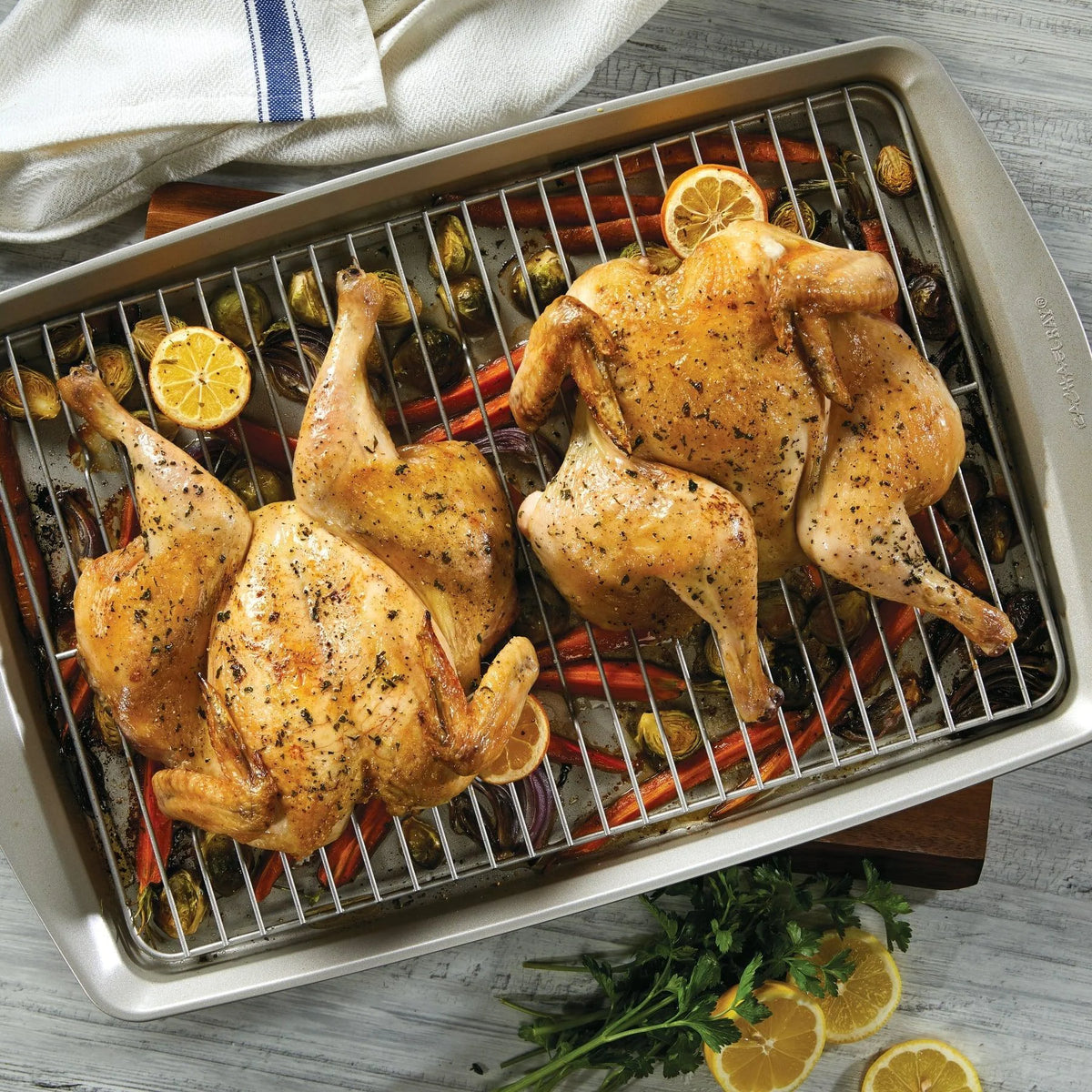 13-Inch x 19-Inch Jumbo Nonstick Sheet Pan with Rack
